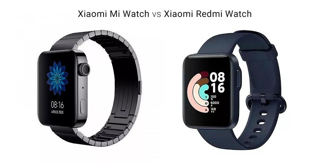 Сравнение смарт-часов Xiaomi Mi Watch и Xiaomi Redmi Watch